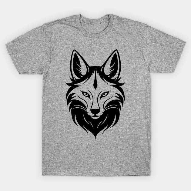 Majestic Fox Head T-Shirt by NeverDrewBefore